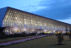 Which country has the most modern international airport in Africa?